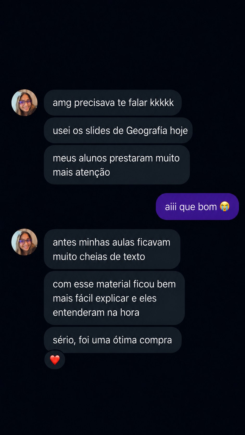 Depoimento de professor(a)